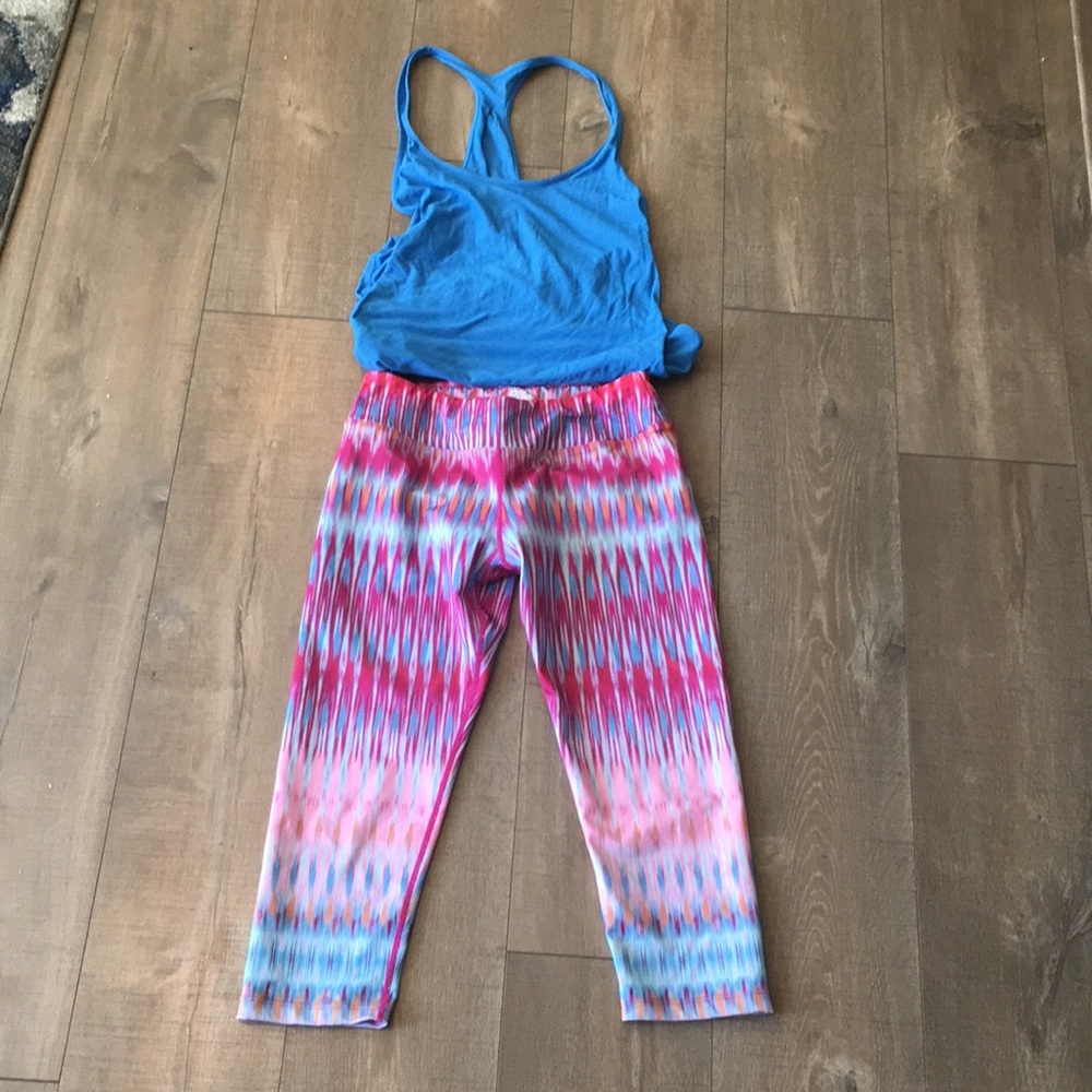 Prana workout yoga crops size M
